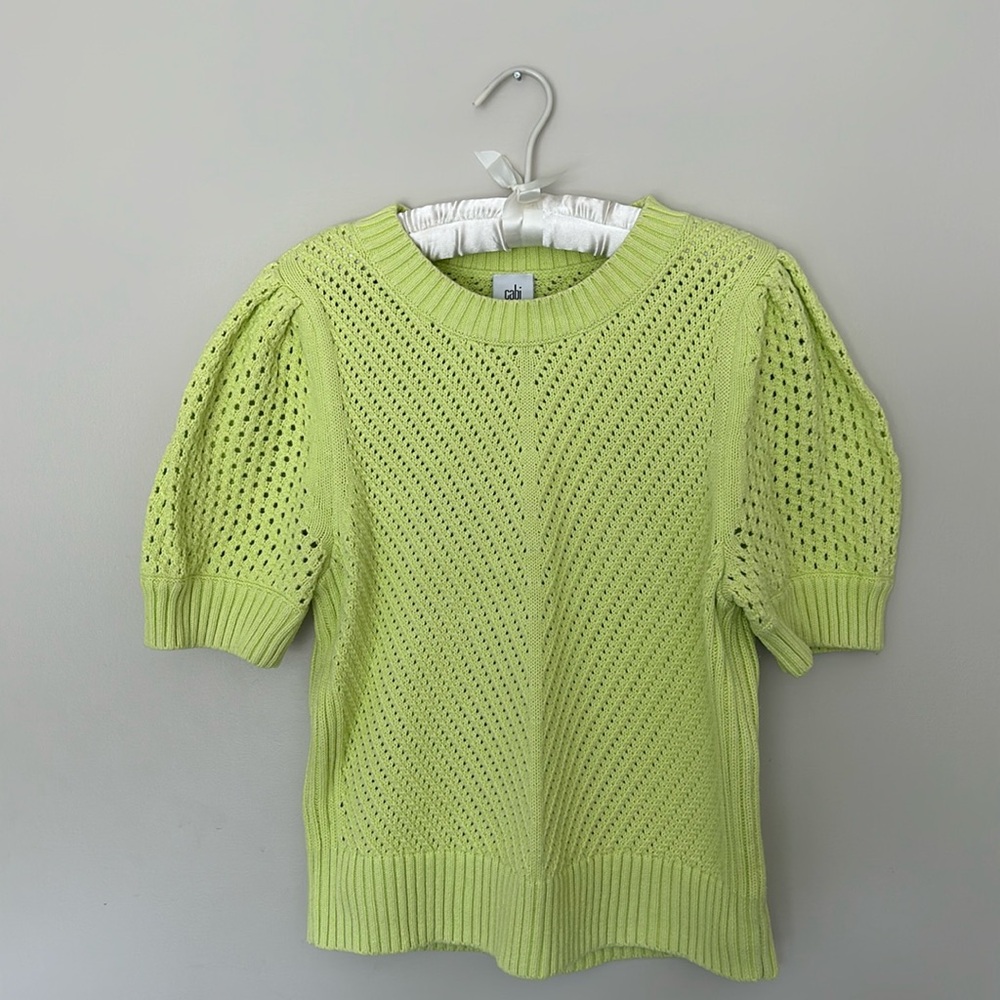 CAbi Beaming Short Sleeve Sweater